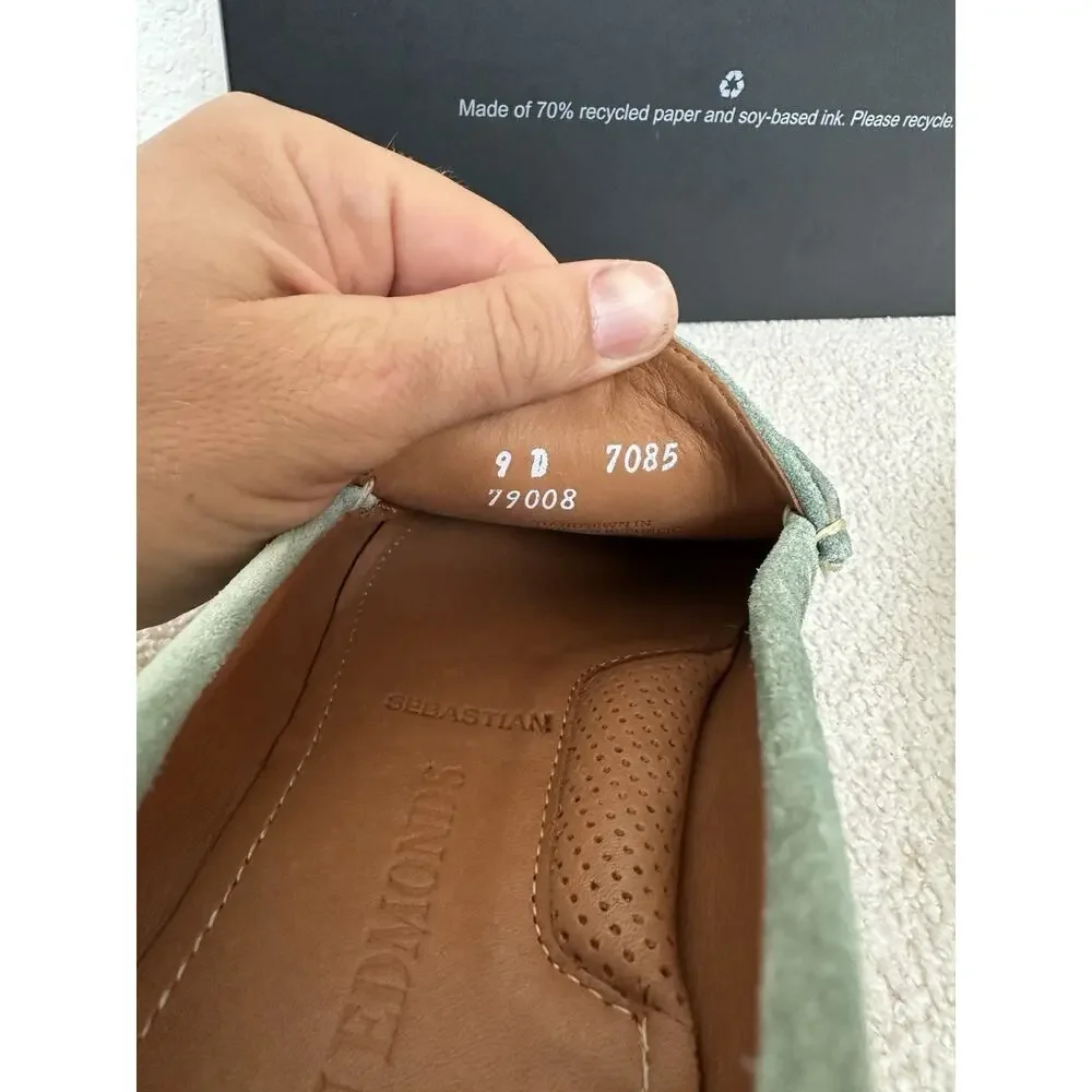 Allen Edmonds Sebastian Bit Driving Loafer Sage Suede Men Size 9D